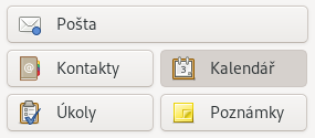 Vzhled přepínače, když přijde nová pošta